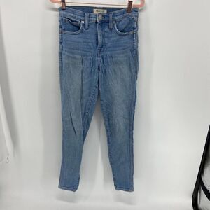 Madewell Light Wash 10 Inch high rise Skinny Jeans Puckering Women's 26